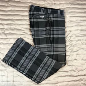 Sligo black plaid golf pants